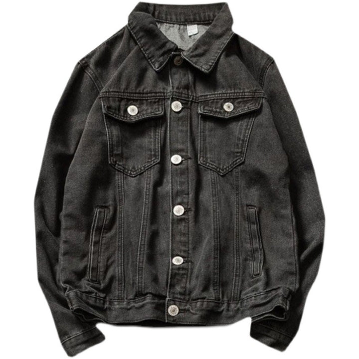 Herren Lässige Denimjacke mit Vintage-Details Drune