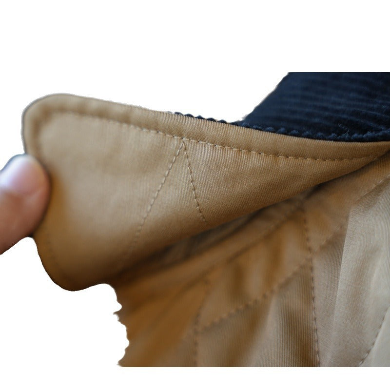 Damen Modische Steppjacke mit klassischem Kragen Drune