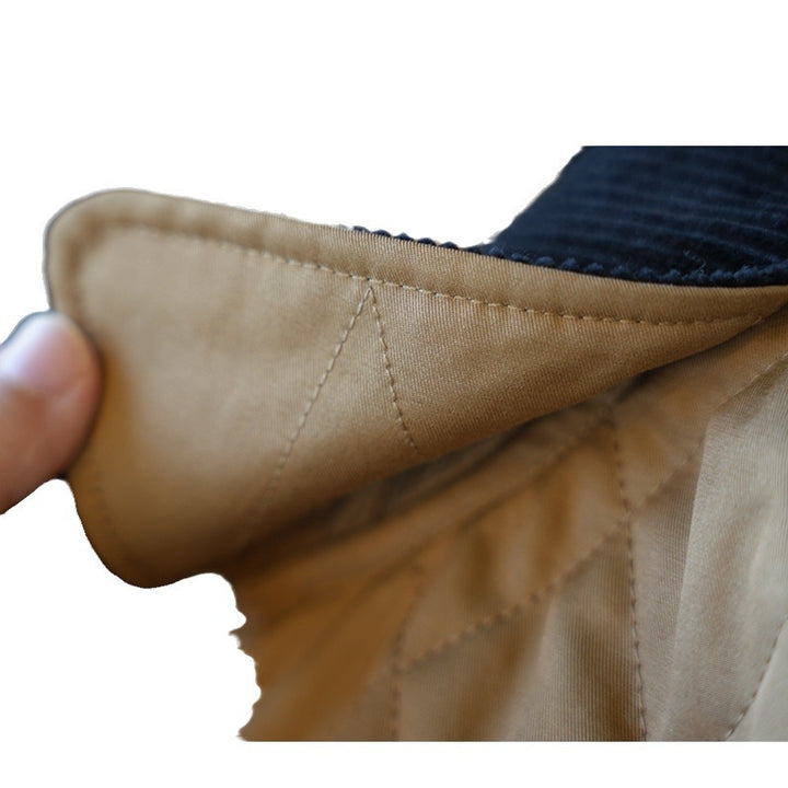 Damen Modische Steppjacke mit klassischem Kragen Drune