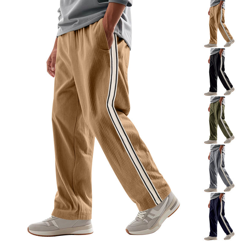 Herren Komfortable Sporthose mit seitlichen Streifen Drune