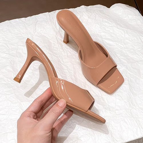 Damen elegante High Heel Sandalen mit blockierendem Design Drune