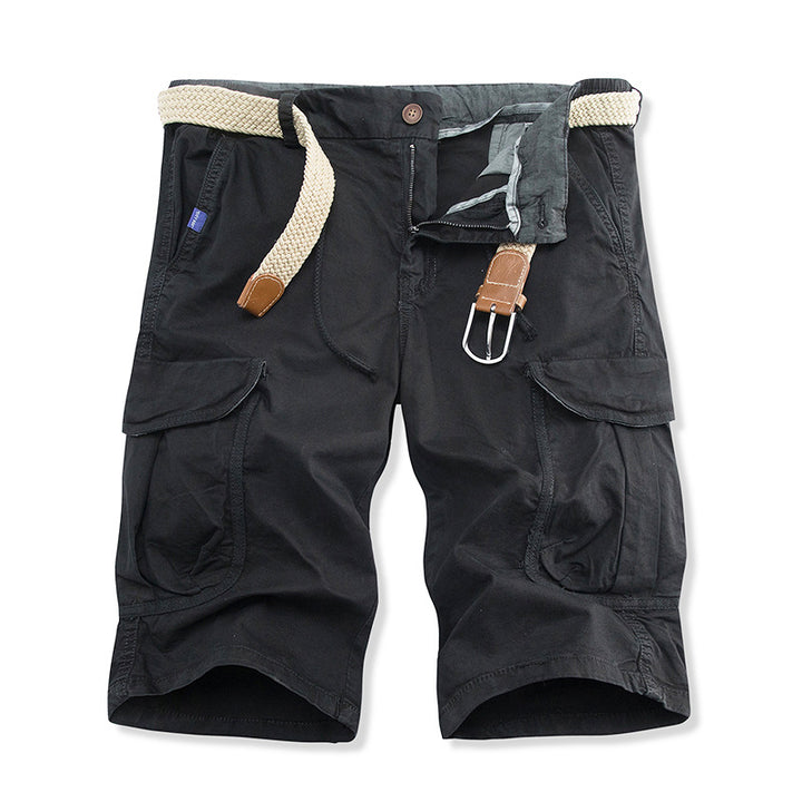 Herren vielseitige Cargo-Shorts mit verstellbarem Gürtel Drune