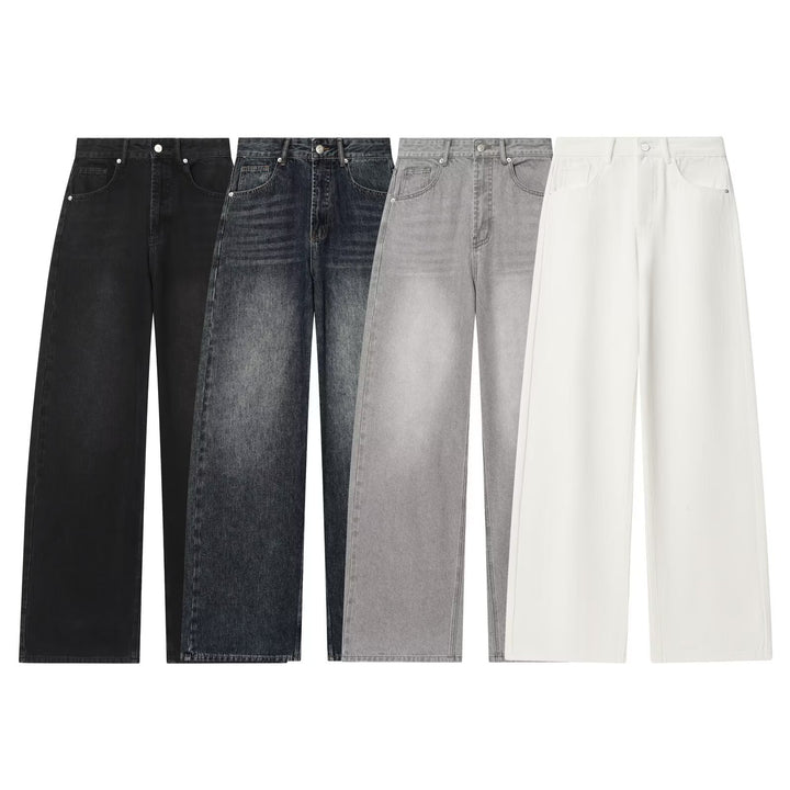 Damen Vintage High-Waist Wide-Leg Jeans mit authentischem Denim Drune