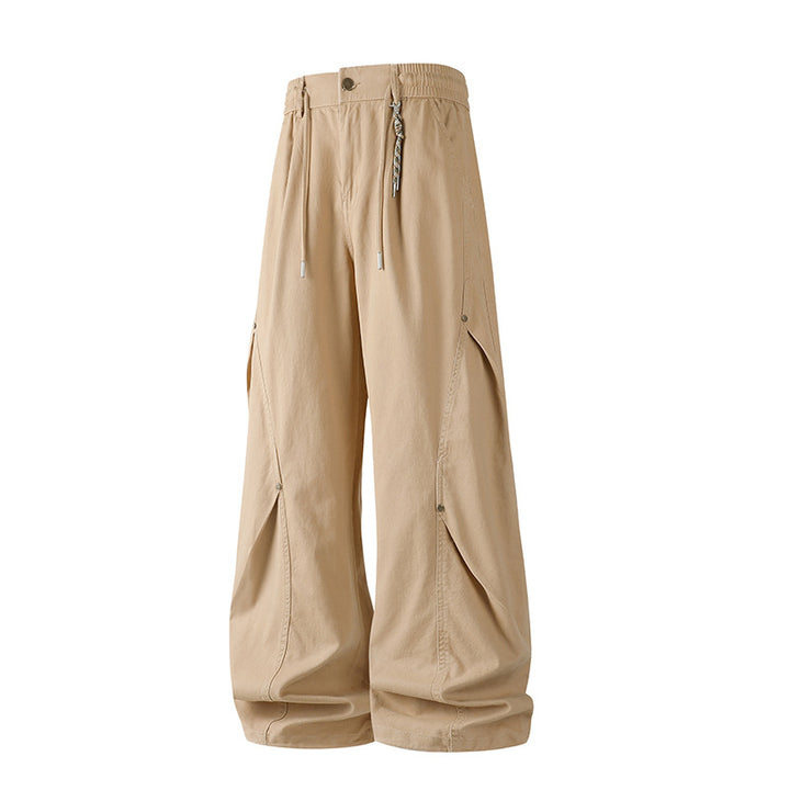 Damen Extraweite Tech‑Cargo‑Hose im Palazzoschnitt mit Elastikbund und Multifunktions‑Taschen Drune
