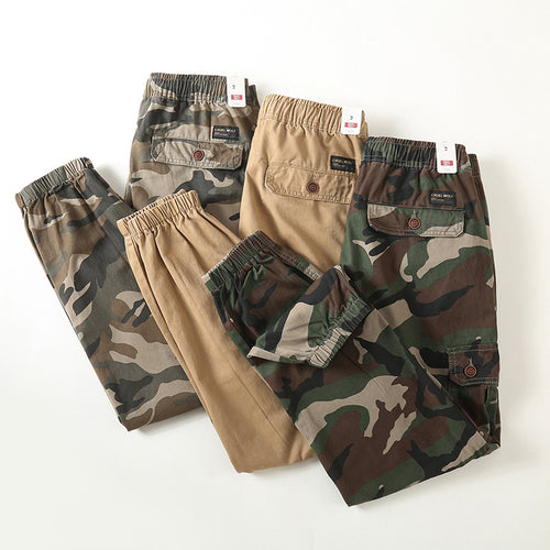 Herren Cargo-Joggerhose im Utility-Stil mit Tunnelzug, Knieverstärkung und elastischen Bündchen Drune