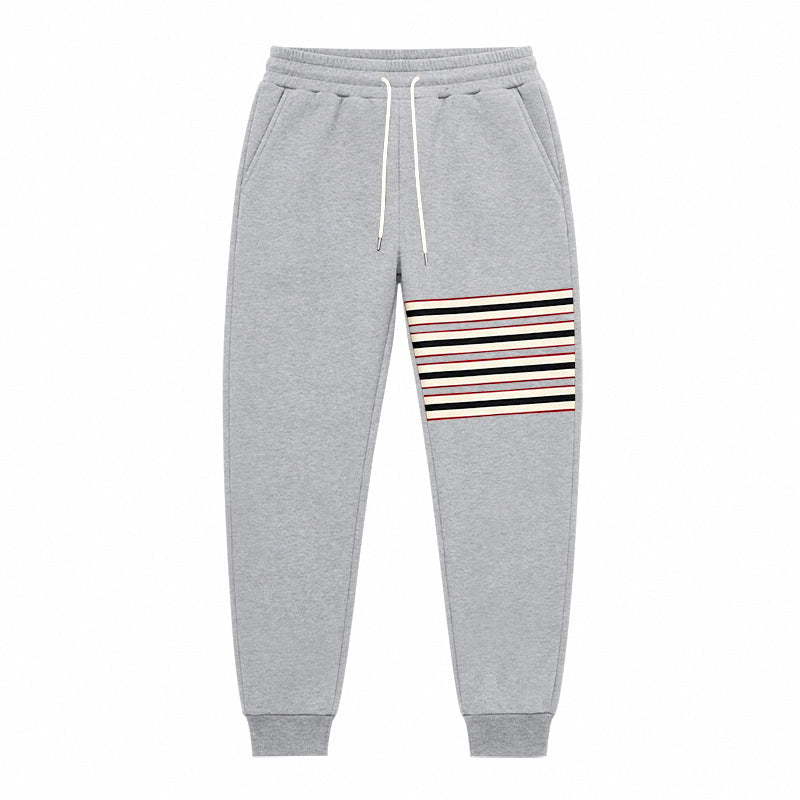 Herren Sportliche Jogginghose mit seitlichem Streifenpanel und Kordelzug Drune