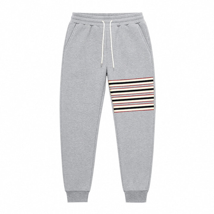 Herren Sportliche Jogginghose mit seitlichem Streifenpanel und Kordelzug Drune