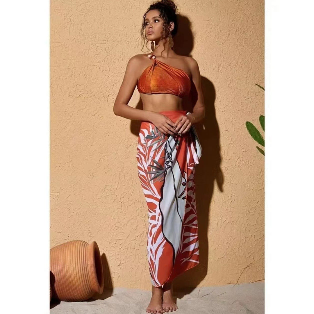 Damen Bikini-Set mit dekorativem Wickelrock Drune