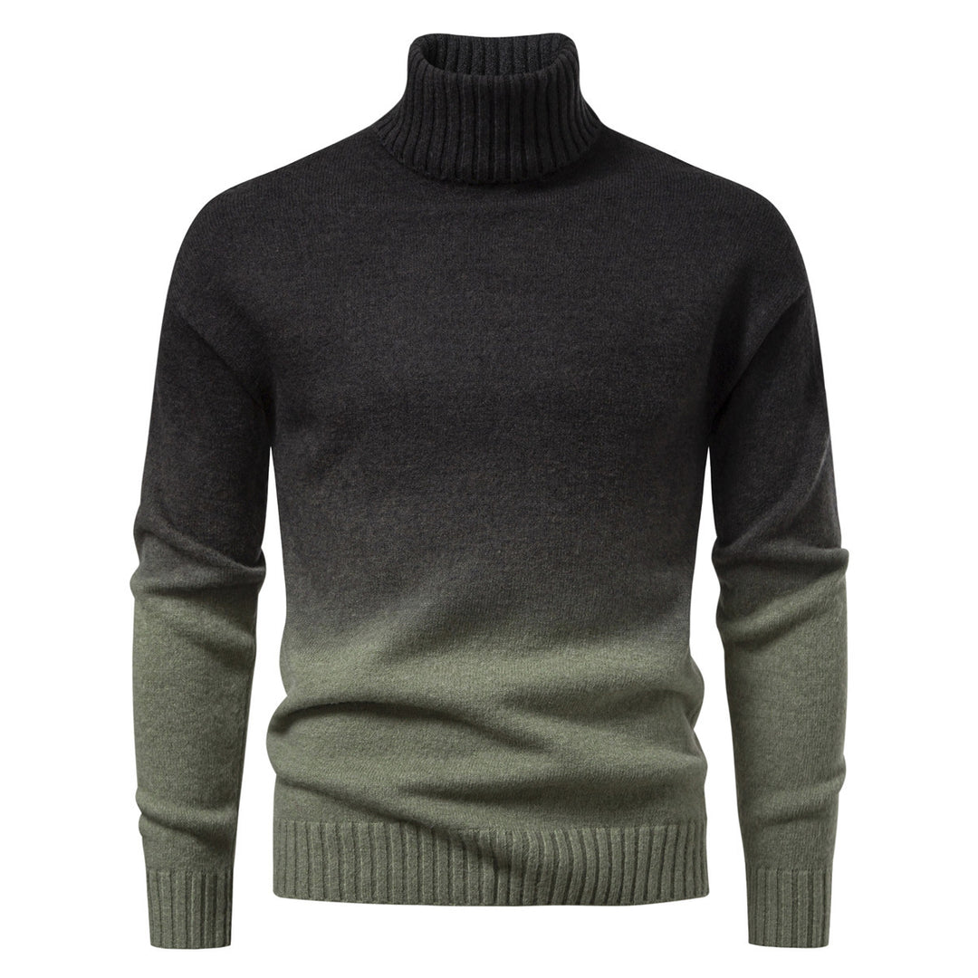 Herren Rollkragenpullover mit sanftem Farbverlauf und Feinstrick-Qualität Drune