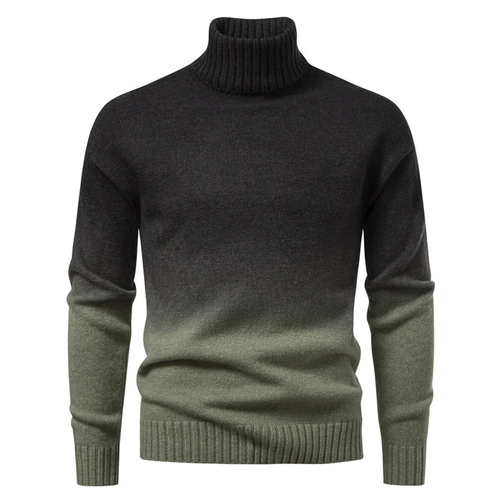 Herren Rollkragenpullover mit sanftem Farbverlauf und Feinstrick-Qualität Drune