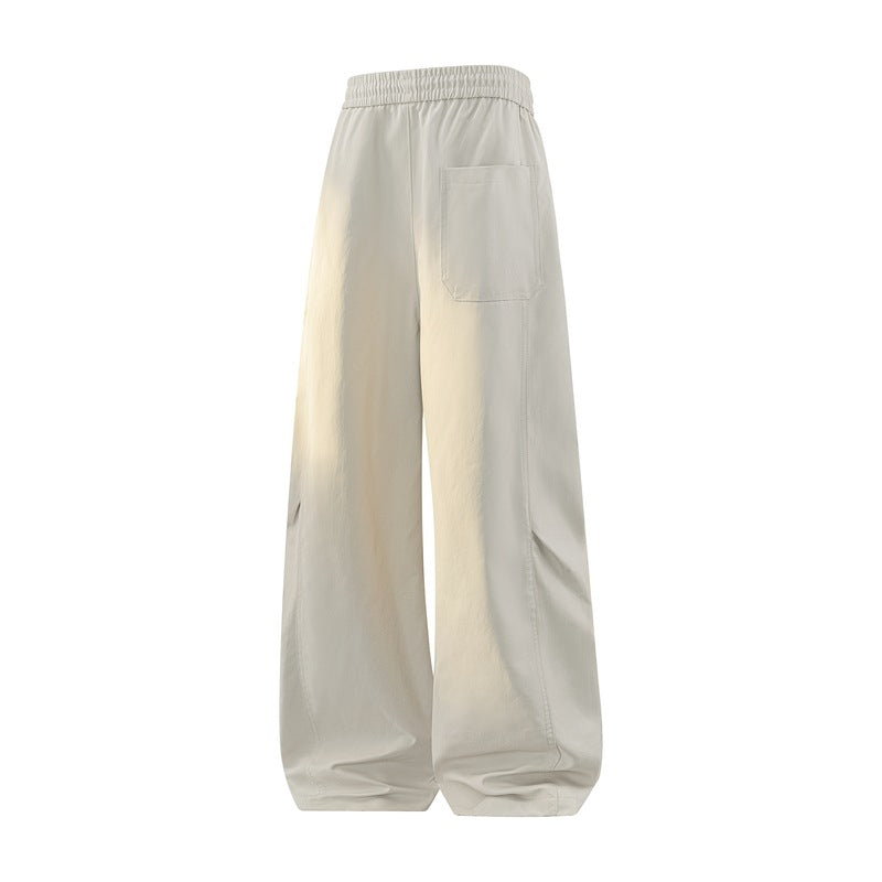 Damen Weite Cargo-Freizeithose mit elastischem Bund, Tunnelzug & Utility-Beintasche Drune