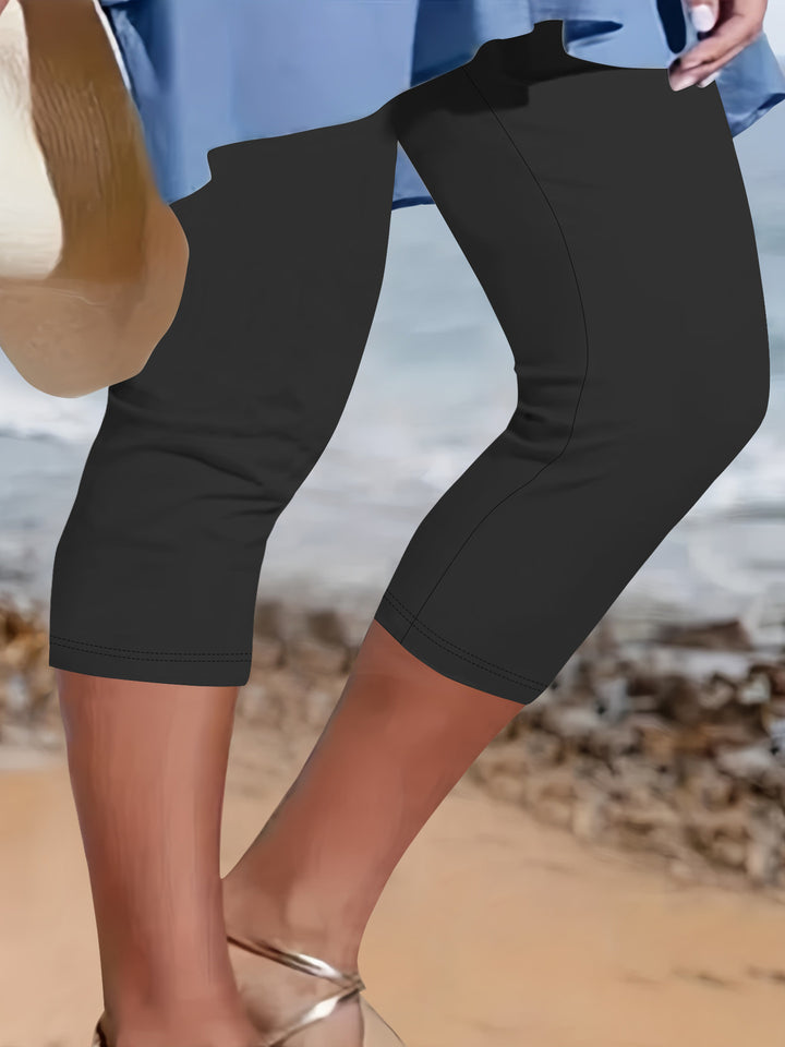 Damen Capri-Biker-Shorts mit hohem Bund und stützender Kompression Drune