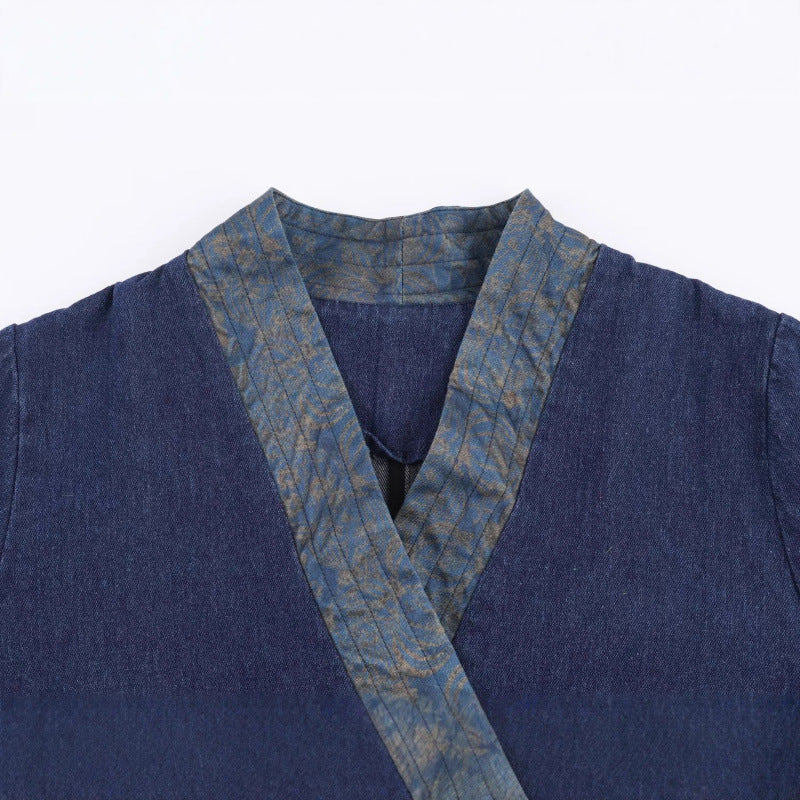 Damen elegante Kombi-Jacke im asiatischen Stil mit Kimono-Details Drune
