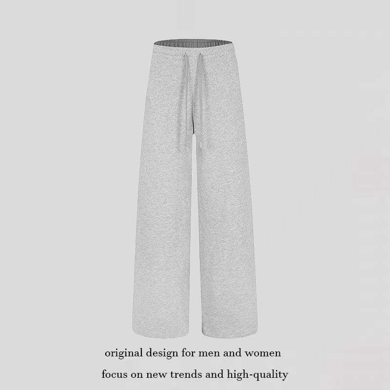 Damen Weite Lounge-Jogginghose mit hohem Bund und Kordelzug Drune