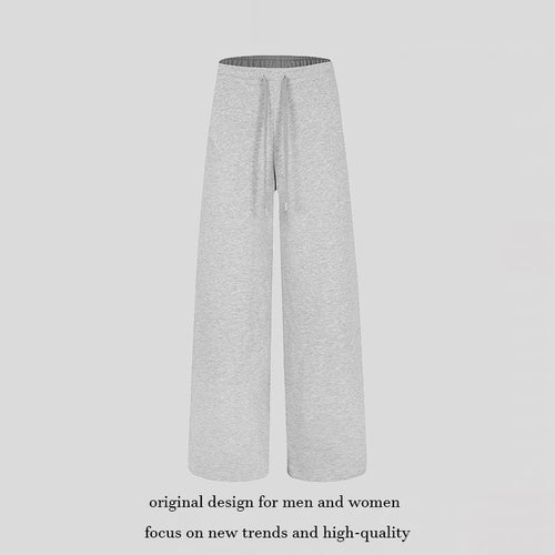 Damen Weite Lounge-Jogginghose mit hohem Bund und Kordelzug Drune