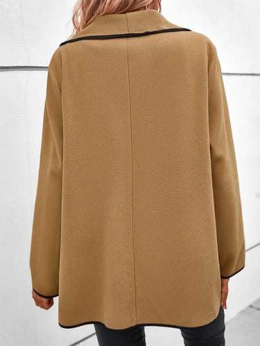 Drune | Besätze Brauner Wollstrickjacke