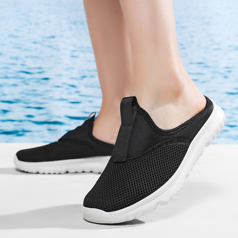 Damen nan leichte Schnelltrocknende Strand- und Pool-Slipper aus atmungsaktivem Wabenmesh mit flexibler profilierter Leichtsohle Drune