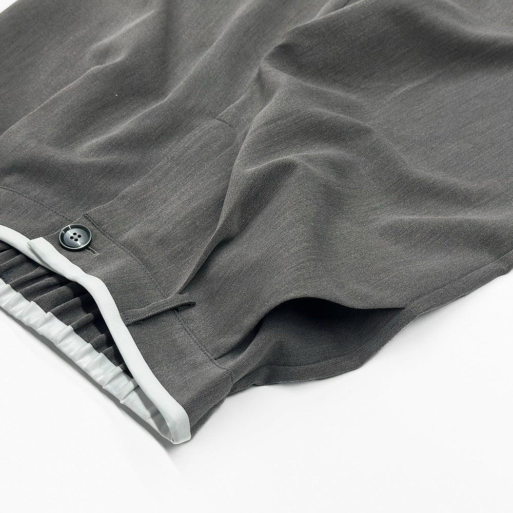 Damen elegante Pluderhose mit hohem Bund und ruhig fließendem Schnitt Drune