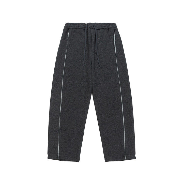 Damen Relaxed-Fit Culotte-Sweathose mit hohem Gummibund und Kontrastpaspel Drune