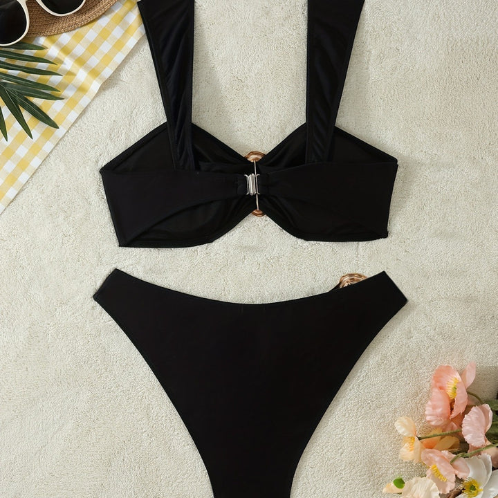 Damen Bikini-Set mit eleganten Gold-Details Drune
