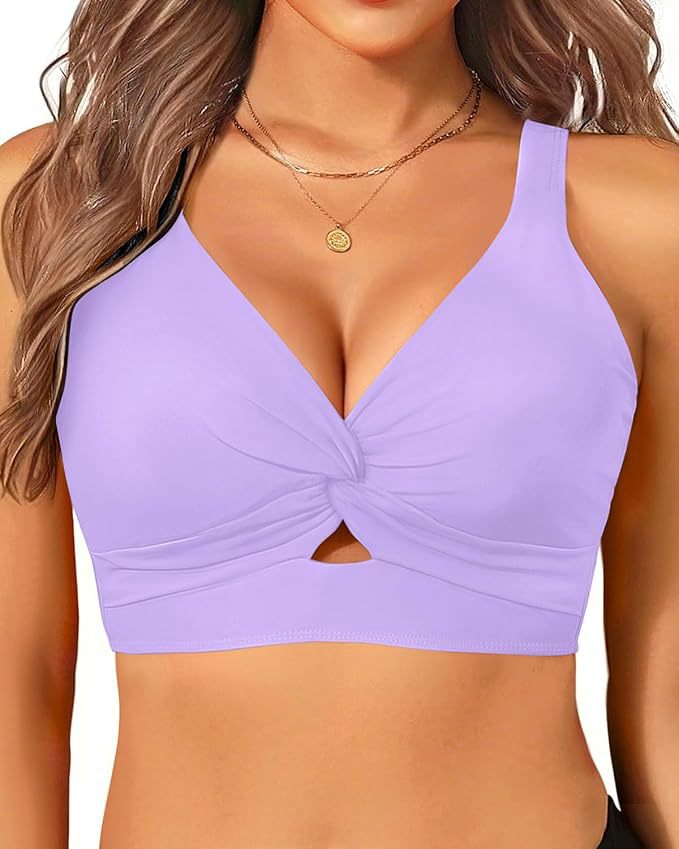 Damen sportliches Bikinioberteil mit floralem Design Drune