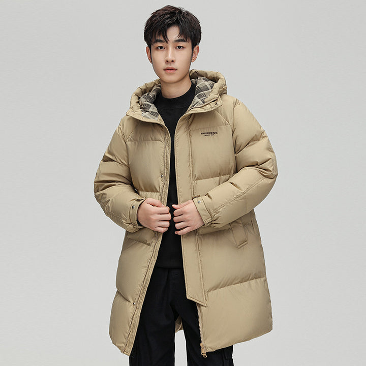 Herren Lange Daunenjacke Drune