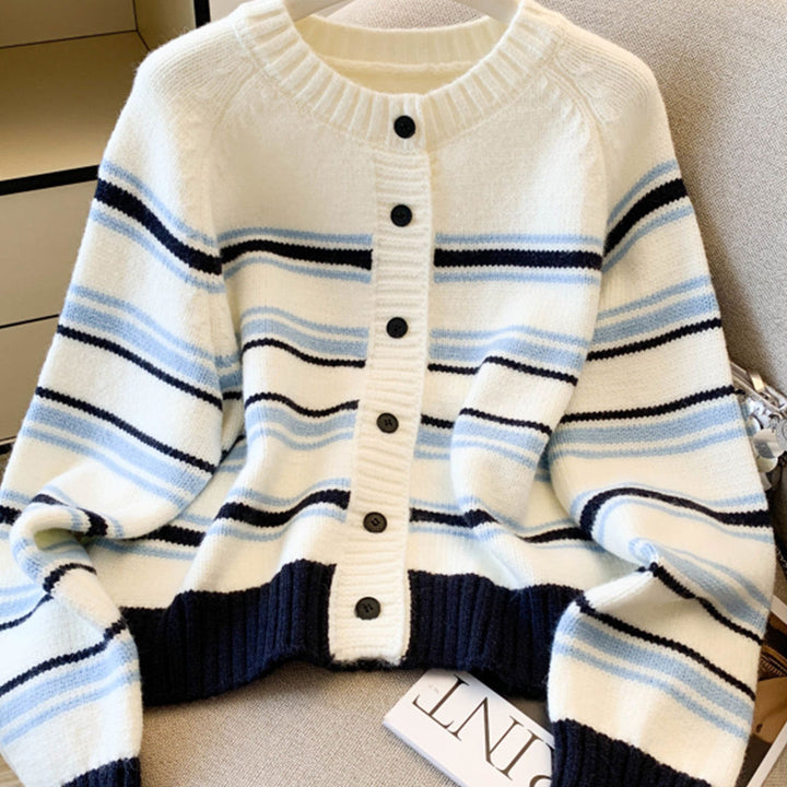 Damen Gemusterter Strickcardigan Drune