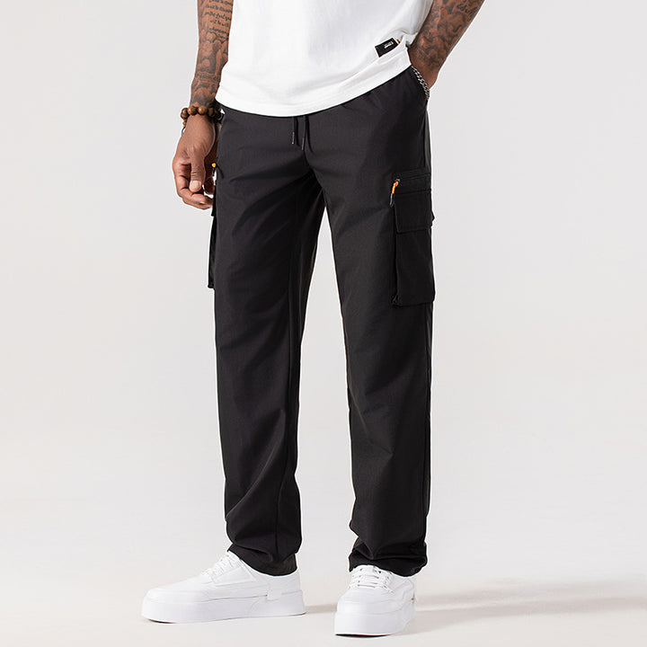 Herren Utility-Cargo-Hose mit elastischem Bund und Kordelzug Drune