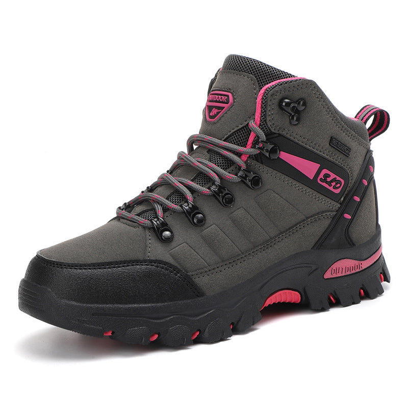 Damen Hochwertige und wasserdichte Wanderschuhe mit rutschfester Sohle und atmungsaktivem Obermaterial Drune