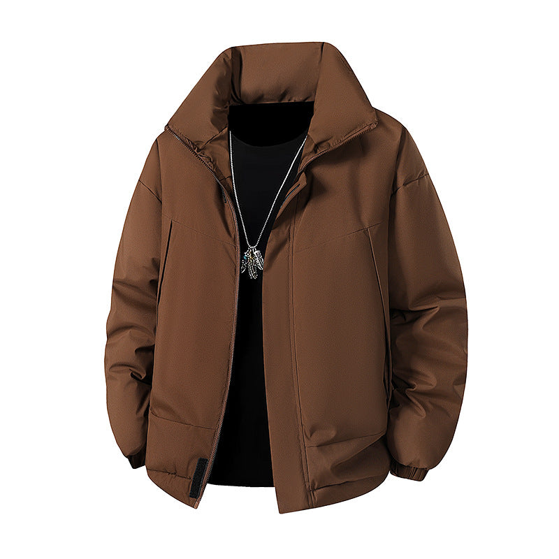 Herren Modische Übergangsjacke mit hohen Kragen Drune
