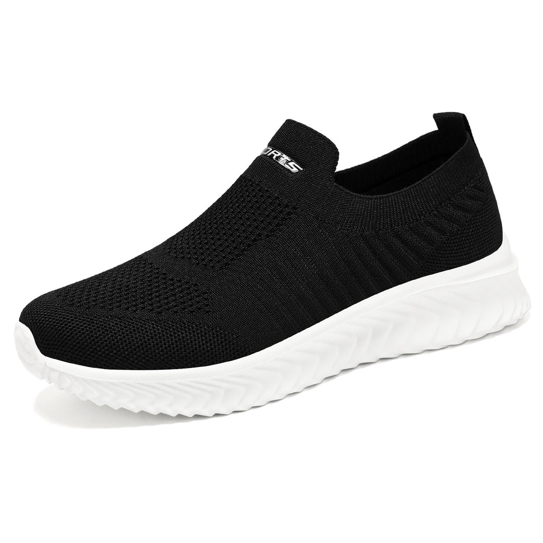 Damen Luftige Slip-On Sneakers mit flexiblem Strickoberteil Drune