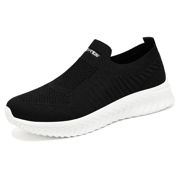 Damen Luftige Slip-On Sneakers mit flexiblem Strickoberteil Drune
