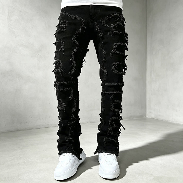 Herren Destroyed Skinny Jeans Drune