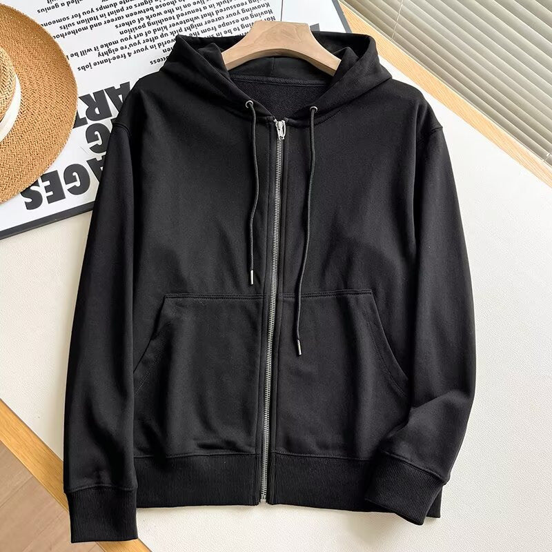 Damen sportlicher Zip-Hoodie mit praktischen Kängurutaschen Drune