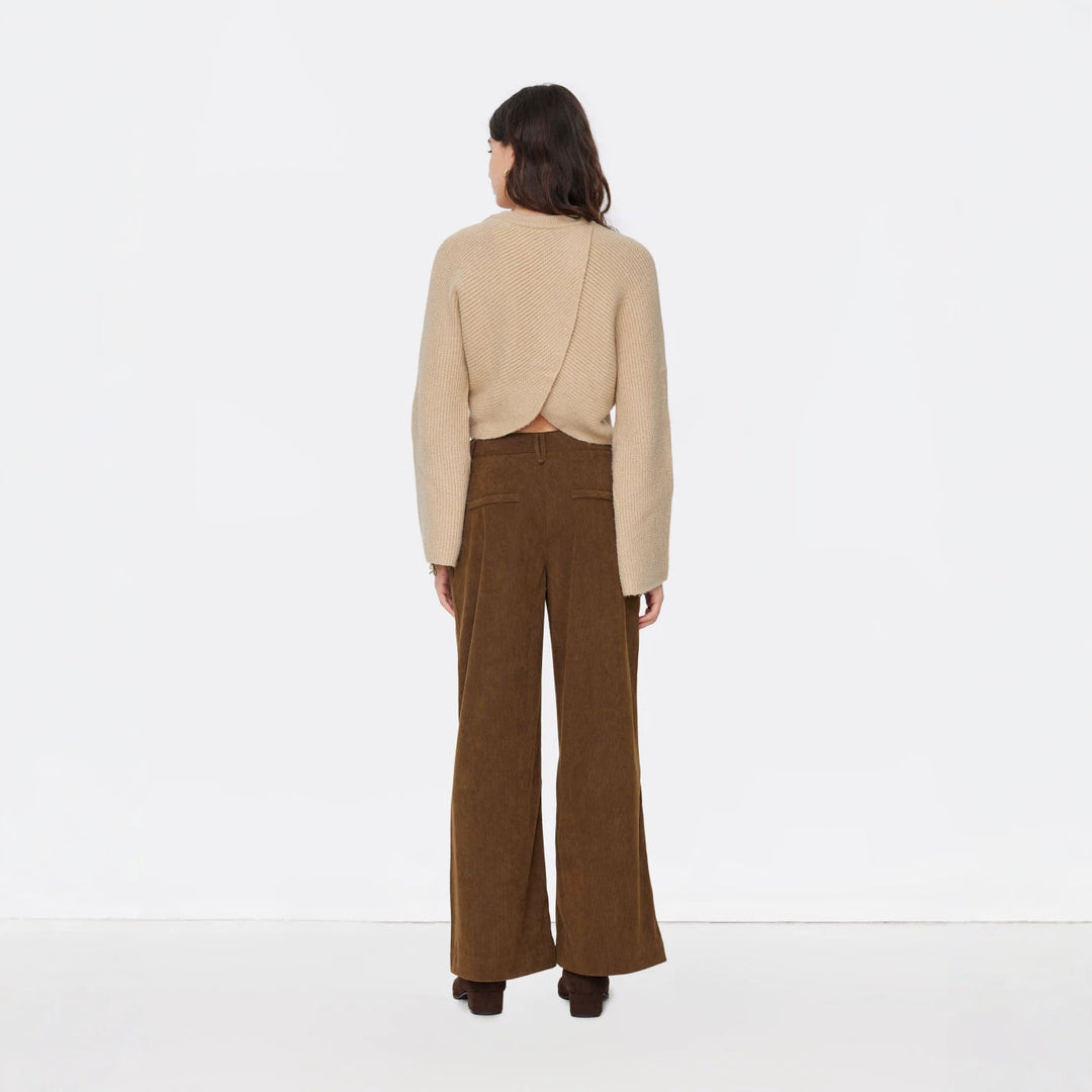 Damen Weit geschnittene Cordhose Drune
