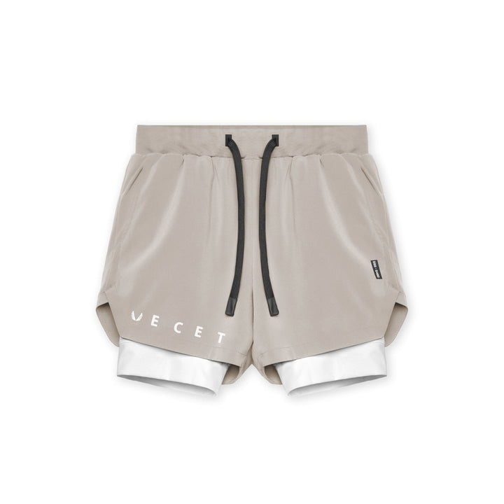 Drune | Doppellagige Shorts mit Tasche