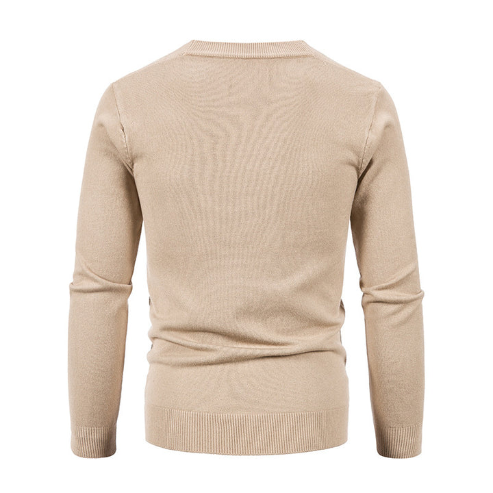 Herren nan leichte Feinstrick-Strickjacke mit V-Ausschnitt, durchgehender Knopfleiste und aufgesetzten Taschen Drune