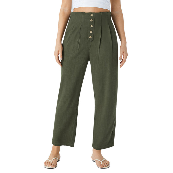 Damen Hochwertige Stoffhose Drune