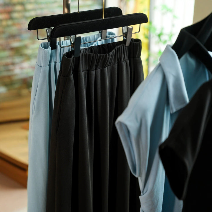 Damen Elegantes Set aus Poloshirt und Midikleid Drune