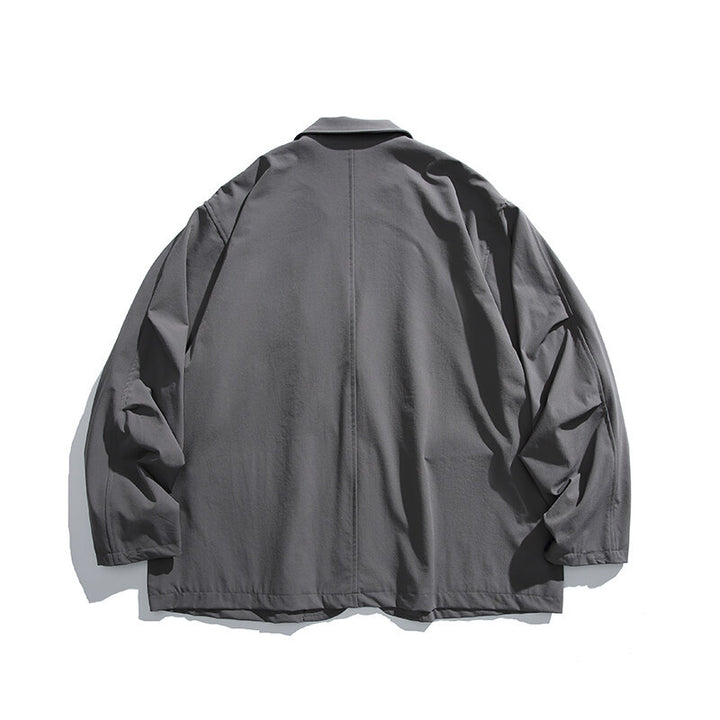 Herren Oversized Utility-Sakko mit multifunktionalen Taschen Drune