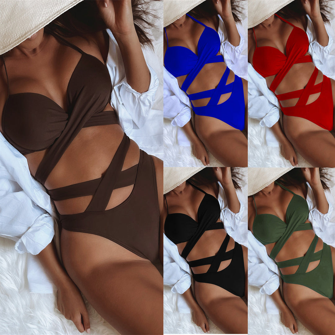 Damen Bikini mit raffiniertem Wickel-Design und Schnittakzenten Drune