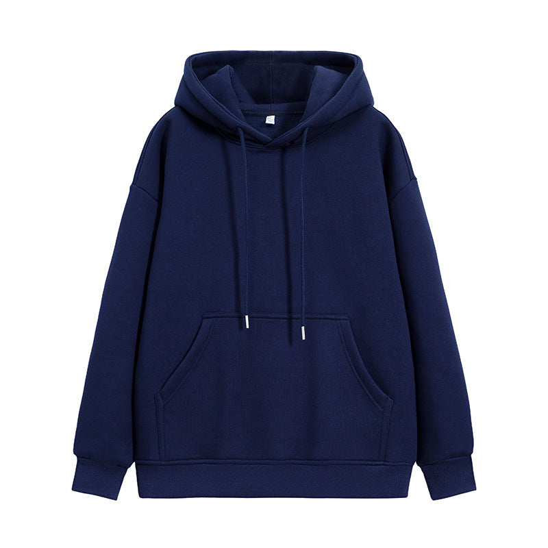 Unisex Oversize-Kapuzenpullover mit Kängurutasche und Drop-Shoulder Drune