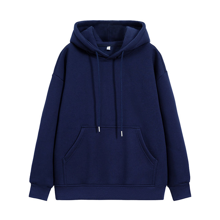 Unisex Oversize-Kapuzenpullover mit Kängurutasche und Drop-Shoulder Drune