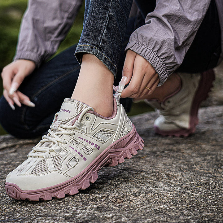 Damen Sportliche Trail Running Schuhe mit atmungsaktivem Mesh-Obermaterial und rutschfester Sohle Drune