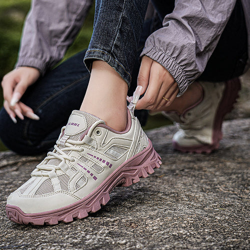 Damen Sportliche Trail Running Schuhe mit atmungsaktivem Mesh-Obermaterial und rutschfester Sohle Drune