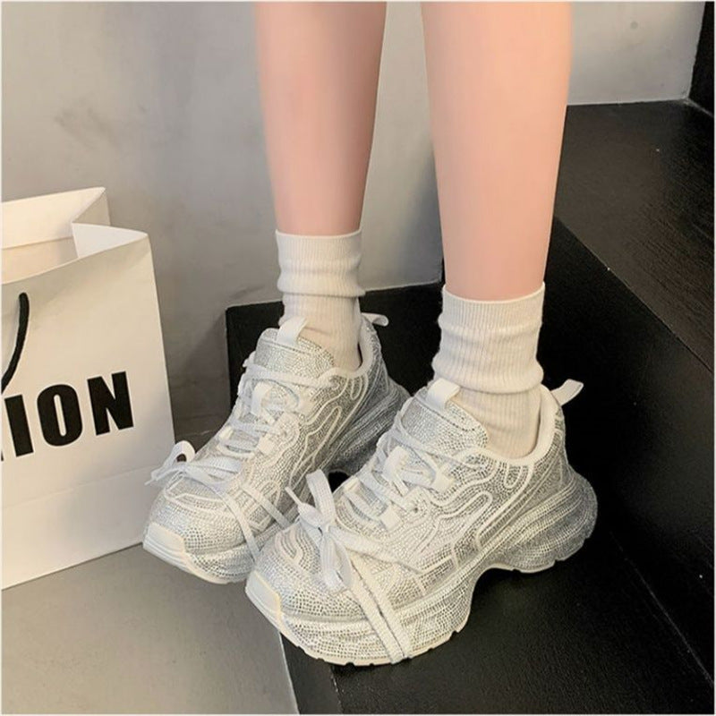 Damen Sculpted-Plateau Sneaker mit strukturiertem Mesh und ergonomischem Komfortfußbett Drune