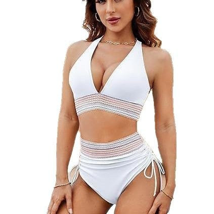 Damen Hochgeschnittener Bikini mit raffinierten Bindebändern Drune