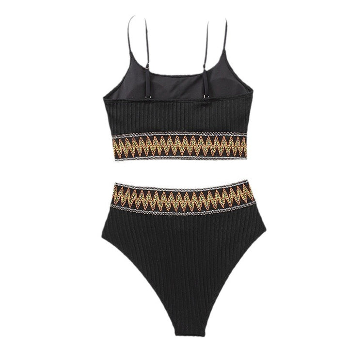 Damen Hochtailliertes Bikini-Set mit sportlichem Design Drune