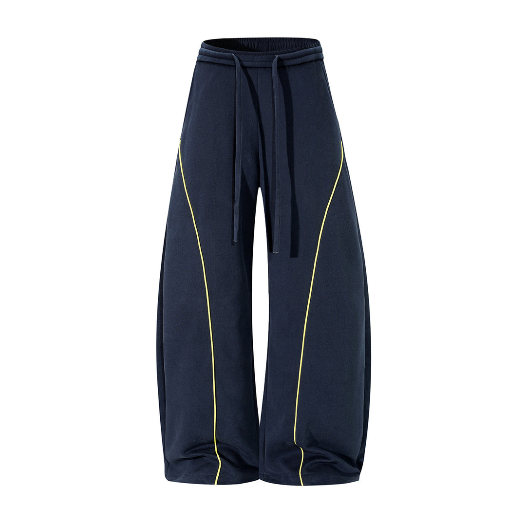 Herren Bequeme Sport-Jogginghose mit elastischem Bund und Kontraststreifen Drune