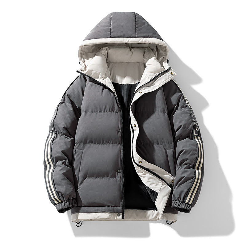 Herren Modische Wattierte Winterjacke Drune